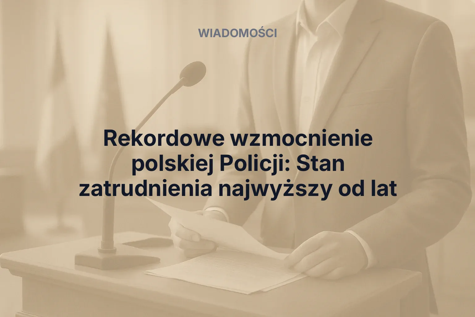 Miniatura: Rekordowe wzmocnienie polskiej Policji: Stan zatrudnienia najwyższy od lat
